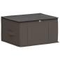 Preview: Aufbewahrungsbox mit transparentem Oberfenster Grau Vliesstoff