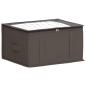 Preview: Aufbewahrungsbox mit transparentem Oberfenster Grau Vliesstoff