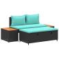 Preview: Outdoor-Sofagarnitur 4 -Seater 4 stk. 55 x 30 x 39 cm