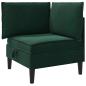 Preview: Sofa mit Stauraum Dunkelgrün Samt