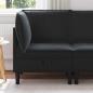 Preview: ARDEBO.de - Sofa mit Stauraum Schwarz Samt