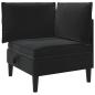 Preview: Sofa mit Stauraum Schwarz Samt