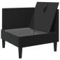 Preview: Sofa mit Stauraum Schwarz Samt