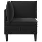 Preview: Sofa mit Stauraum Schwarz Samt