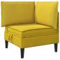 Preview: Sofa mit Stauraum Gelb Samt