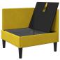 Preview: Sofa mit Stauraum Gelb Samt