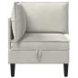 Preview: Sofa mit Stauraum Creme Samt