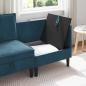 Preview: Sofa mit Stauraum Blau Samt