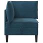 Preview: Sofa mit Stauraum Blau Samt