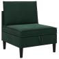 Preview: Mittels Sofa mit Stauraum Dunkelgr?n Samt