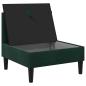 Preview: Mittels Sofa mit Stauraum Dunkelgr?n Samt