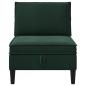 Preview: Mittels Sofa mit Stauraum Dunkelgr?n Samt