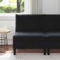 Preview: ARDEBO.de - Mittels Sofa mit Stauraum Schwarz Samt
