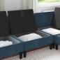 Preview: Mittels Sofa mit Stauraum Blau Samt