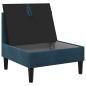Preview: Mittels Sofa mit Stauraum Blau Samt