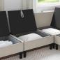 Preview: Mittelsofa mit Stauraum Hafer Samt