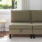 Preview: ARDEBO.de - Mittelsofa mit Stauraum Khaki Samt