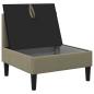 Preview: Mittelsofa mit Stauraum Khaki Samt