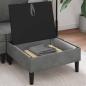 Preview: Sofa-Hocker mit Stauraum Dunkelgrau Samt