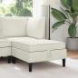 Preview: ARDEBO.de - Sofa-Hocker mit Stauraum Creme Samt