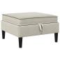 Preview: Sofa-Hocker mit Stauraum Hafer Samt