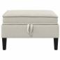 Preview: Sofa-Hocker mit Stauraum Hafer Samt