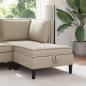 Preview: ARDEBO.de - Sofa-Hocker mit Stauraum Sand Samt