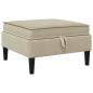 Preview: Sofa-Hocker mit Stauraum Sand Samt