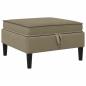 Preview: Sofa-Hocker mit Stauraum Khaki Samt