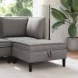 Preview: ARDEBO.de - Sofa-Hocker mit Stauraum Dunkelgrau Samt