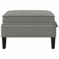 Preview: Sofa-Hocker mit Stauraum Dunkelgrau Samt
