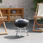 Preview: Holzkohlegrill 36,5 x 36,5 x 40 cm Schwarz