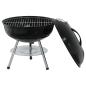 Preview: Holzkohlegrill 36,5 x 36,5 x 40 cm Schwarz