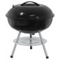 Preview: Holzkohlegrill 36,5 x 36,5 x 40 cm Schwarz