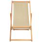 Preview: Liegestuhl Beige Massivholz Teak