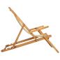 Preview: Liegestuhl Beige Massivholz Teak