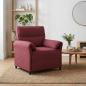 Preview: ARDEBO.de - 1-Sitzer Sofa Weinrot 88 x 83 x 95 cm Stoff