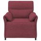 Preview: 1-Sitzer Sofa Weinrot 88 x 83 x 95 cm Stoff
