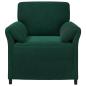 Preview: 1-Sitzer Sofa Dunkelgrün 88 x 83 x 95 cm Samt