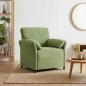 Preview: ARDEBO.de - 1-Sitzer Sofa Hellgrün 88 x 83 x 95 cm Samt