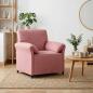 Preview: ARDEBO.de - 1-Sitzer Sofa Rosa 88 x 83 x 95 cm Samt