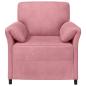 Preview: 1-Sitzer Sofa Rosa 88 x 83 x 95 cm Samt