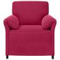 Preview: 1-Sitzer Sofa Weinrot 88 x 83 x 95 cm Samt