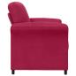 Preview: 1-Sitzer Sofa Weinrot 88 x 83 x 95 cm Samt