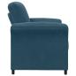 Preview: 1-Sitzer Sofa Blau 88 x 83 x 95 cm Samt