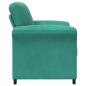 Preview: 1-Sitzer Sofa Türkis 88 x 83 x 95 cm Samt