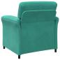 Preview: 1-Sitzer Sofa Türkis 88 x 83 x 95 cm Samt