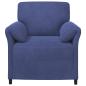 Preview: 1-Sitzer Sofa Polizeiblau 88 x 83 x 95 cm Samt