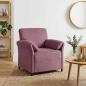 Preview: ARDEBO.de - 1-Sitzer Sofa Lila 88 x 83 x 95 cm Samt