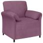 Preview: 1-Sitzer Sofa Lila 88 x 83 x 95 cm Samt
